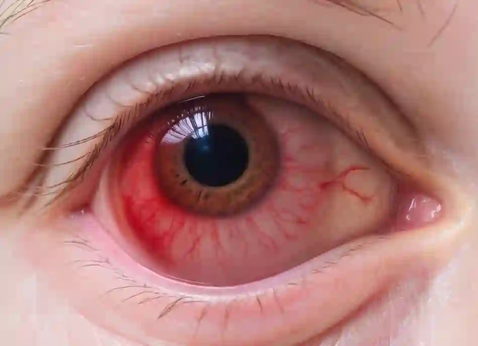 Inflamed conjunctiva